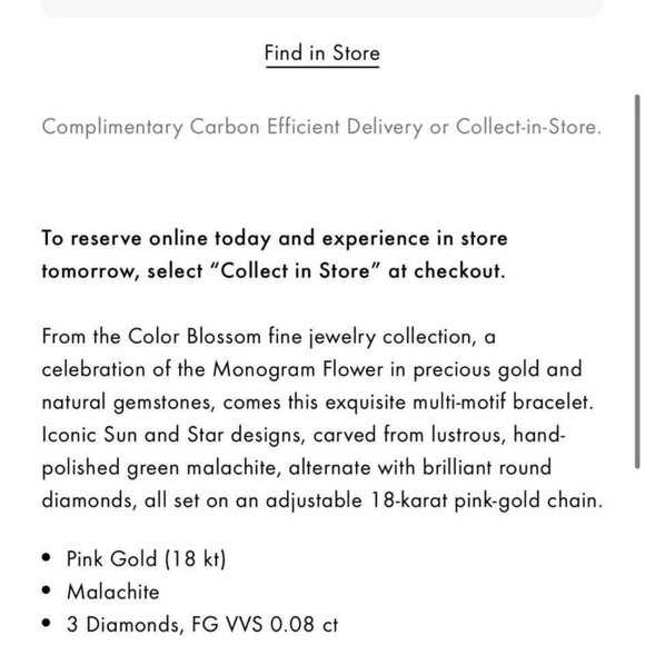 Louis Vuitton charm bracelet gold - Picture 6 of 6